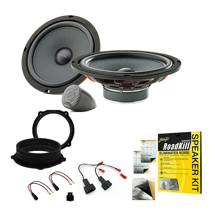Audi TT MK2 (8J) (2006-2014) Focal 8" Front Door Dash Tweeters Wiring Speaker Upgrade Kit