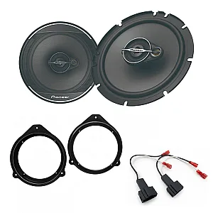 Audi A3, A4 Pioneer 16.5cm 165mm Front or Rear Car Door Speaker Upgrade Kit