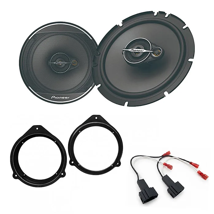 Audi A3, A4 Pioneer 16.5cm 165mm Front or Rear Car Door Speaker Upgrade Kit