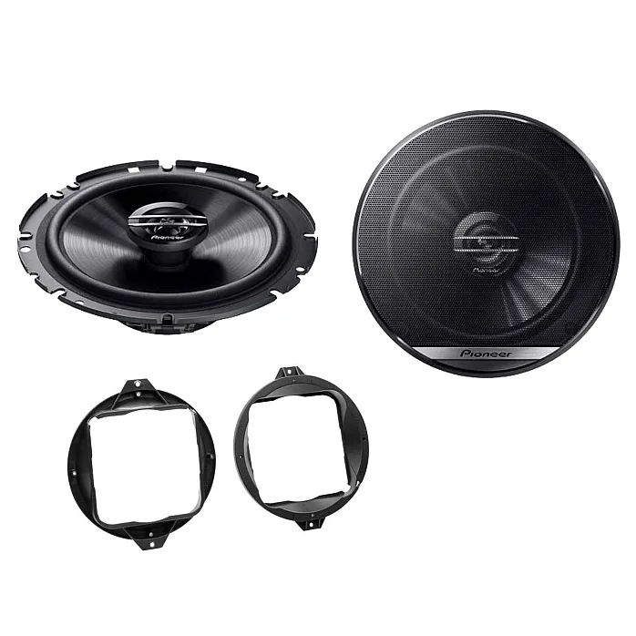 Audi Pioneer Rear Side Shelf/Rear Door 6.3/4" 17cm Speaker Upgrade Kit