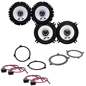 Alpine BMW 3 Series E46 1999 - 2005 Car Front Door and Rear Shelf Speakers Upgrade Kit