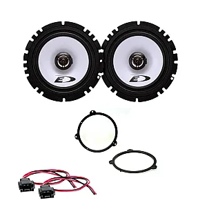 BMW 3 Series (E46) 16.5cm Front Door Coaxial 2-Way Speaker Upgrade Kit