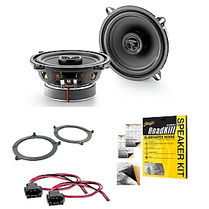 BMW 3 Series Focal 2-way Coaxial Front Door or Rear Shelf 130mm Speakers Upgrade Kit