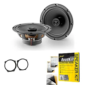 BMW 3 Series, Mini Focal Auditor 2 Way Coaxial Front Door Car Speaker Upgrade Kit