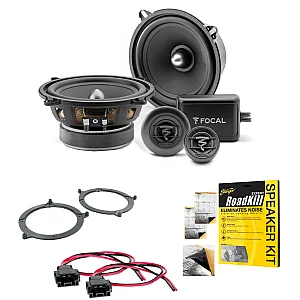 BMW 3 Series E46 Focal 13CM 2-Way Component Front Door or Rear Shelf Car Speaker Upgrade Kit