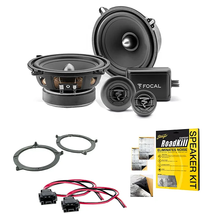 BMW 3 Series E46 Focal 13CM 2-Way Component Front Door or Rear Shelf Car Speaker Upgrade Kit