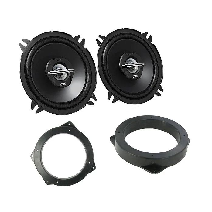 BMW 3 Series 2001-2004 JVC 5.25" 13cm 2-Way Coaxial Front Door Speakers Upgrade Kit