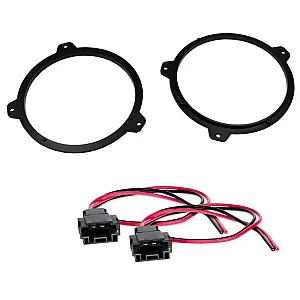 BMW 3 Series E46 1998 - 2005 165mm (17cm) Front Door or Rear  Speaker Adaptor With Plugs