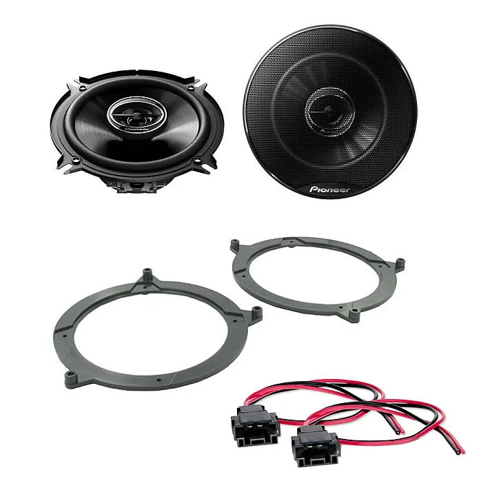 BMW 3 Series E46 (1999 - 2005) 5" 13cm Front Door / Rear Shelf Coaxial Car Speaker Upgrade Kit