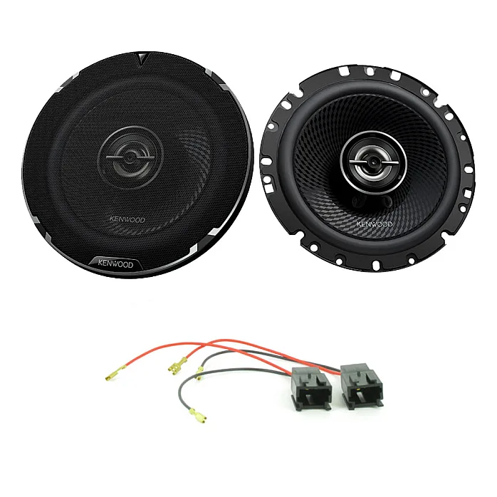 Fiat Scudo 2007 - 2014 Kenwood 6.5" Front Door 2-Way Coaxial Car Speaker Upgrade Pack