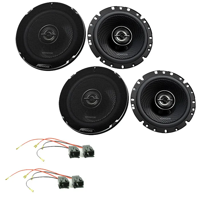 Citroen C4 Picasso 2006 - 2013 Kenwood 6.5" Front and Rear Doors 2-Way Coaxial Car Speaker Upgrade Pack