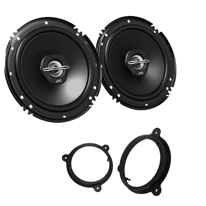 Dacia Sandero 2012 Onwards JVC 6.5" 17cm 600 Watts 2 Way Car Front Door Speakers Upgrade Kit