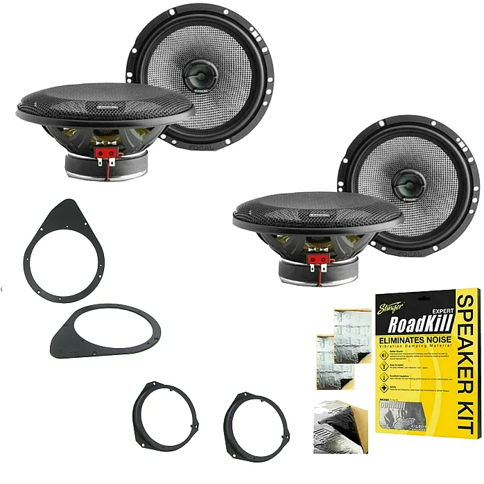 Fiat 500 2007 - 2014 Focal High Grade Front Door and Rear Side Panel Speaker Upgrade Kit