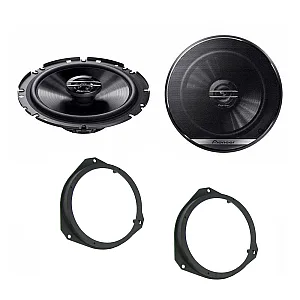 Fiat Ducato 2006 - 2021 Pioneer 17cm Car Front Door Speaker Upgrade Kit