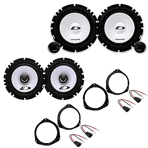 Fiat 500X 2014 onwards Car Front and Rear Door Speaker Upgrade Kit