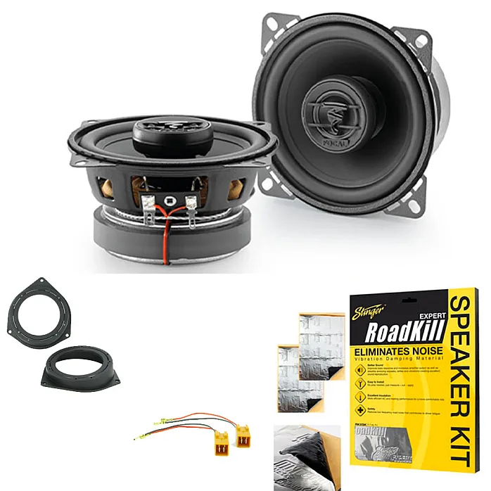 Fiat Grande Punto, Evo Focal 4" 2-Way Coaxial Car Speaker Upgrade Kit