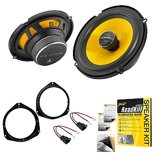 Iveco Daily JL Audio 6.5" 2 Way Coaxial Front or Rear Door Car Speaker Upgrade Pack With Sound Deadening Sheet