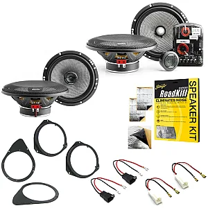 Fiat 500 Gen1 + Gen1 Facelift (2008 - 2021) Focal 6.5" Front and Rear Speaker Upgrade Kit