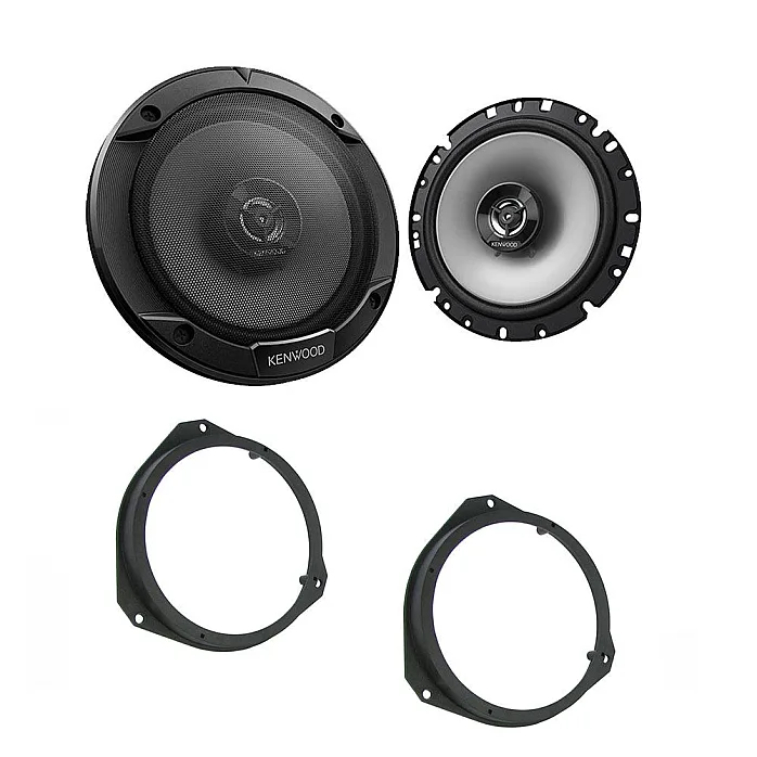 Fiat Ducato 2006 - 2021 Kenwood 17cm Front Door 2 Way Coaxial Speaker Upgrade Kit
