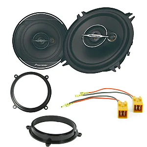 Fiat Brava, Bravo, Marea Pioneer 5" 3 Way Coaxial Car Rear Side Shelf Speakers Upgrade Pack