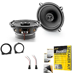 Honda Civic 2 Door Focal 2-way Coaxial Front Door Car Speaker Upgrade Kit