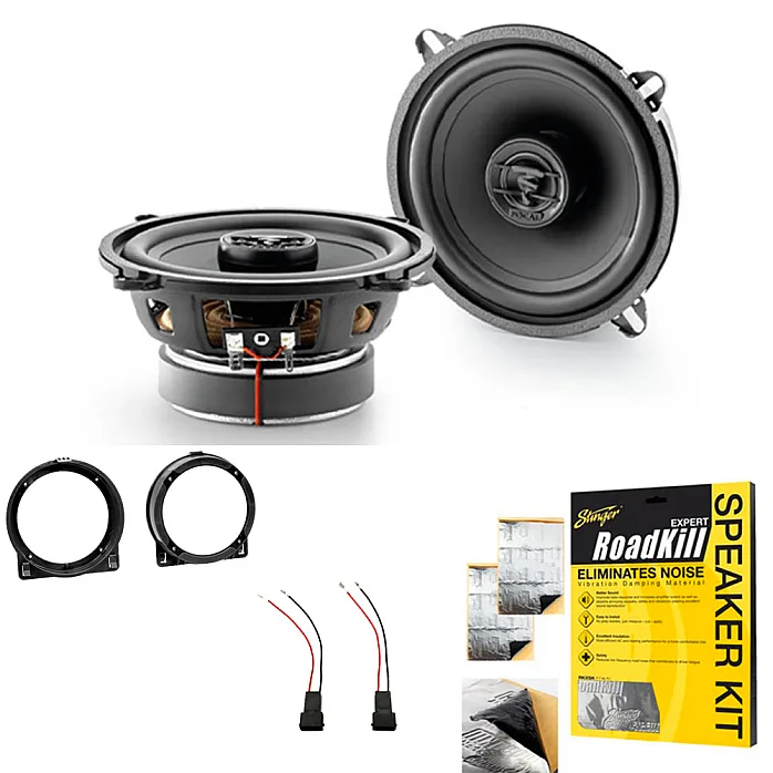 Honda Civic 2 Door Focal 2-way Coaxial Front Door Car Speaker Upgrade Kit