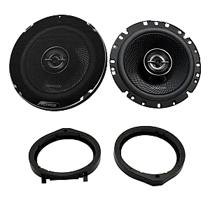 Honda Civic 2006 - 2012 Kenwood 6.5" 2-Way Coaxial Car Front Door Speaker Upgrade Pack