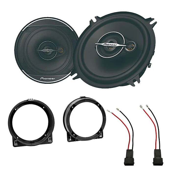 Honda Civic (2001-2006) Pioneer 5" 3 Way Coaxial Car Front Door Speakers Upgrade Pack