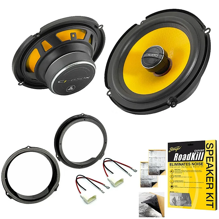 Ford KA, Mondeo JL Audio 6.5" 2-Way Coaxial Front or Rear Doors Car Speaker Upgrade Pack With Sound Deadening Sheet