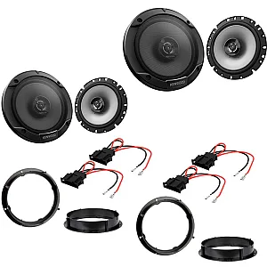 VW Golf MK6/MK7 Kenwood Front and Rear Door Speaker Upgrade Kit with Wiring Adaptors