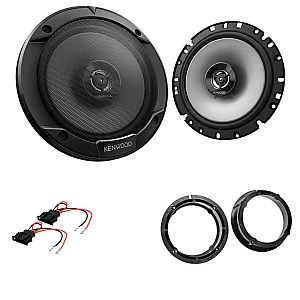 Volkswagen Kenwood 6.5" 17cm 2 Way Coaxial Front or Rear Door Car Speakers Upgrade Kit