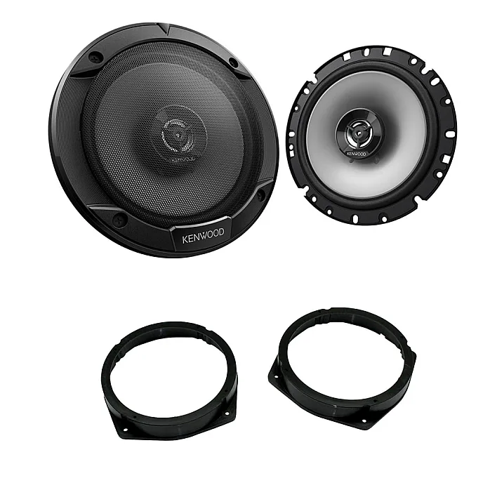 Alfa Romeo Kenwood Front or Rear Door 6.5 inch 17cm 2 Way Coaxial Car Speaker Upgrade Kit