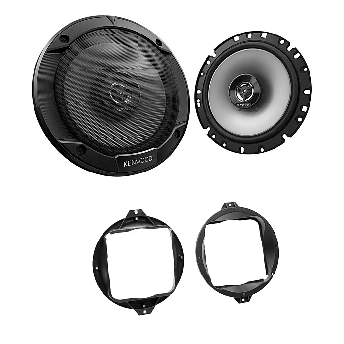 Audi A3, A4, TT Kenwood Rear Side Shelf Or Rear Door 6.5" 17cm Speaker Upgrade Kit