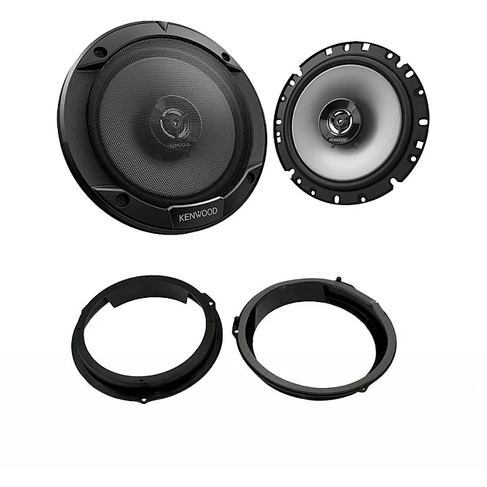 Ford Focus 2010-2018 Kenwood 17cm Front Door 2-Way Coaxial Speaker Upgrade Kit
