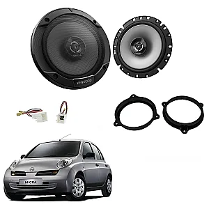 Nissan Micra K12 2003 - 2010 Kenwood Rear Door 2 Way Coaxial Speaker Upgrade Kit