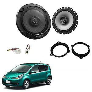 Nissan Note E11 2005 - 2013 Kenwood Front Door 2 Way Coaxial Speaker Upgrade Kit