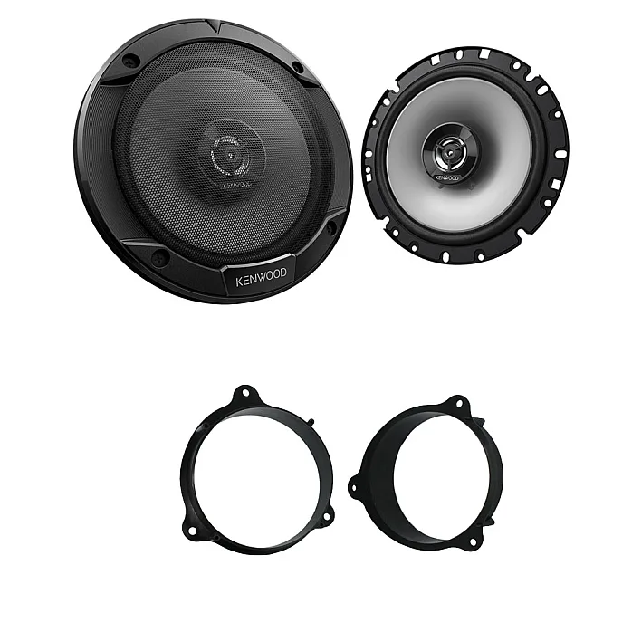 Renault Kangoo 2012-2019 Kenwood Front Door 6.5" Coaxial Speaker Upgrade Kit