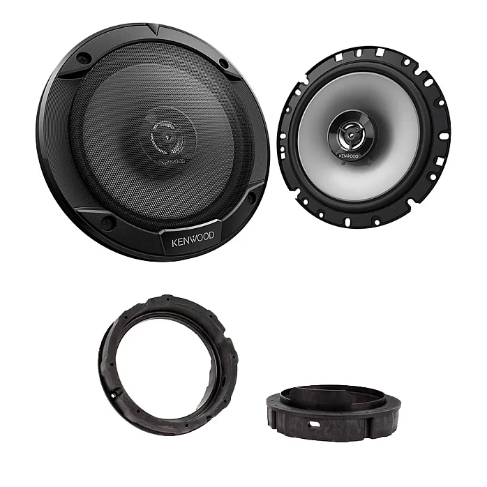 Skoda Octavia Mk2 2004 - 2013 Kenwood 17cm Front Door Speaker Upgrade Kit 300W