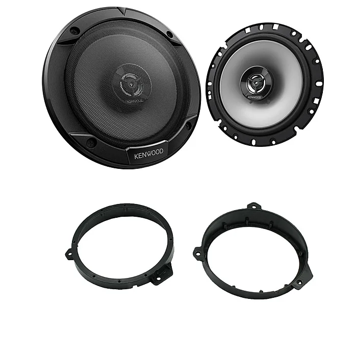 Subaru Kenwood Front Door 6.5" 17cm 2 Way Coaxial Speaker Upgrade Kit
