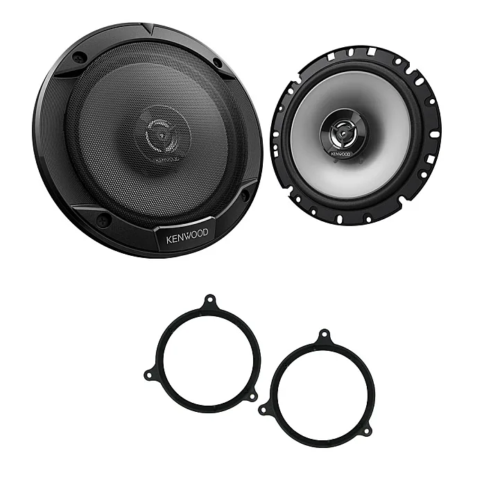 Toyota Yaris 1999 - 2005 Kenwood 6.5" 17cm Front Door Car Speaker Upgrade Kit