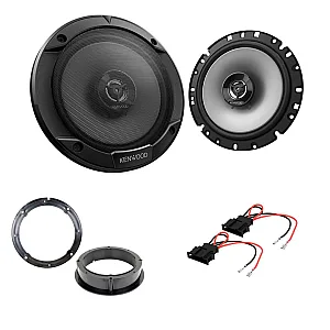 Volkswagen Kenwood 17cm 165mm 300W 2 Way Coaxial Car Speaker Upgrade Kit
