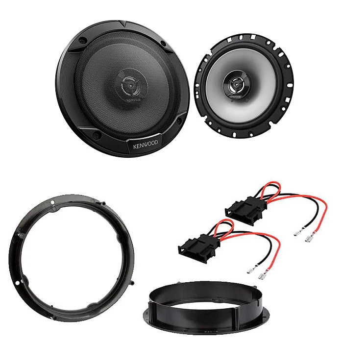 VW Golf MK6/MK7 Kenwood 17cm Front or Rear Door Speaker Upgrade Kit with Wiring Adaptors