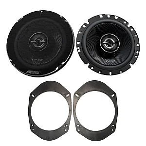 Kenwood 6.5" 2-Way Coaxial Car Front or Rear Door Speaker Upgrade Pack For Mazda