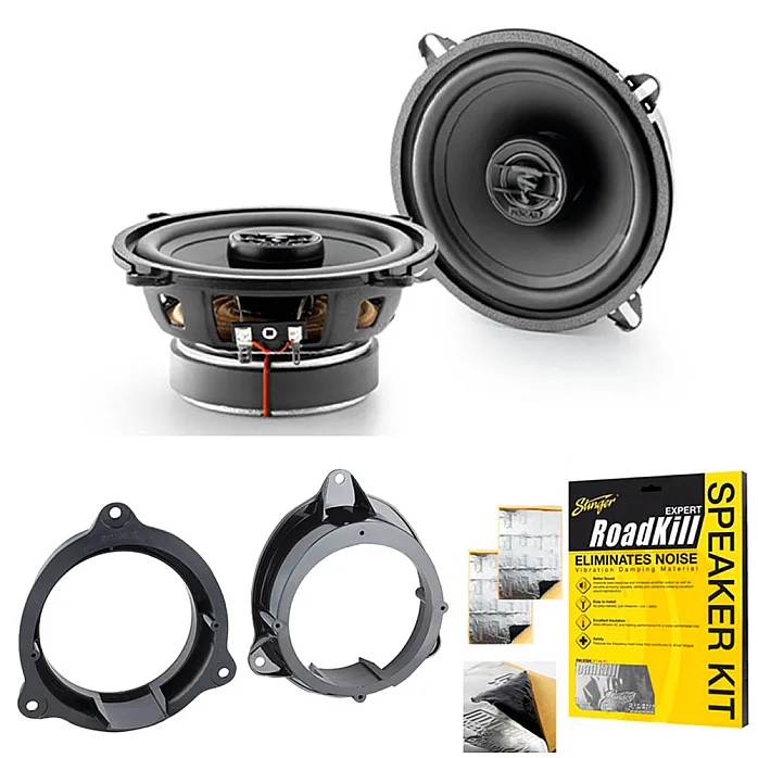 Mercedes Citan 2012-2021 Focal 2-way Coaxial Front Door 130mm Speakers Upgrade Kit