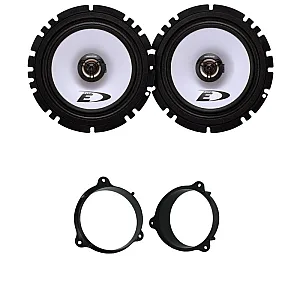 Mercedes Citan 2012 - 2021 Alpine 16.5cm Front Door Coaxial 2-Way Speaker Upgrade Kit