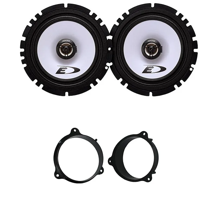 Mercedes Citan 2012 - 2021 Alpine 16.5cm Front Door Coaxial 2-Way Speaker Upgrade Kit