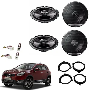 Nissan Qashqai J10 2007 - 2012 Pioneer Front and Rear Speaker Upgrade Kit