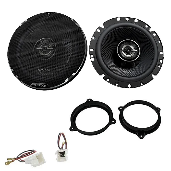Nissan Qashqai J10 2007 - 2012 Kenwood 6.5" 2-Way Coaxial Car Rear Door Speaker Upgrade Pack