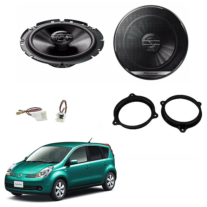Nissan Note E11 2005 - 2013 Pioneer Front Speaker Upgrade Kit