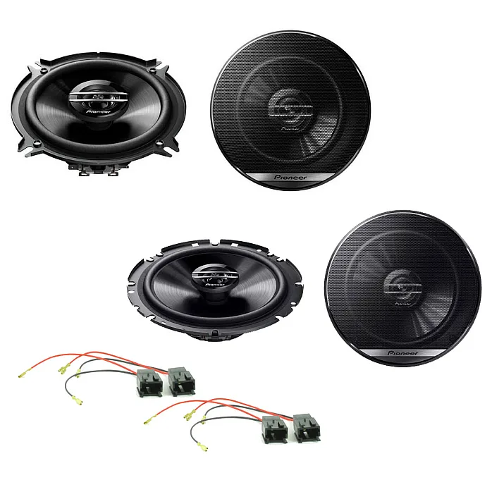 Peugeot 307 2001 - 2008 Pioneer Front and Rear Door Speaker Upgrade Kit